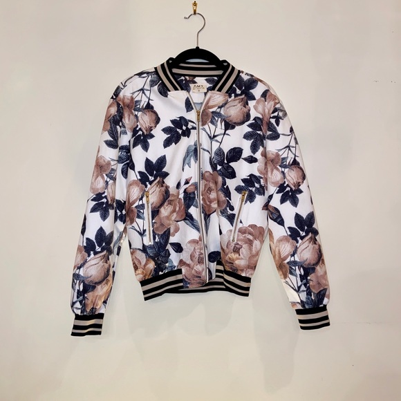 Floral Bomber Jacket - Picture 3 of 5